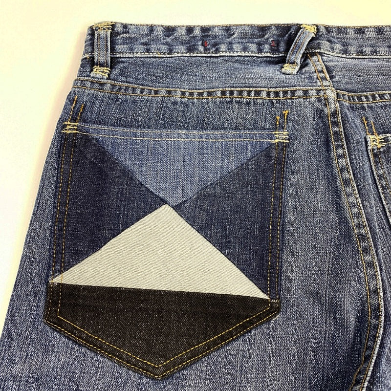 Retro Personality Patch Men's Beggar Trousers