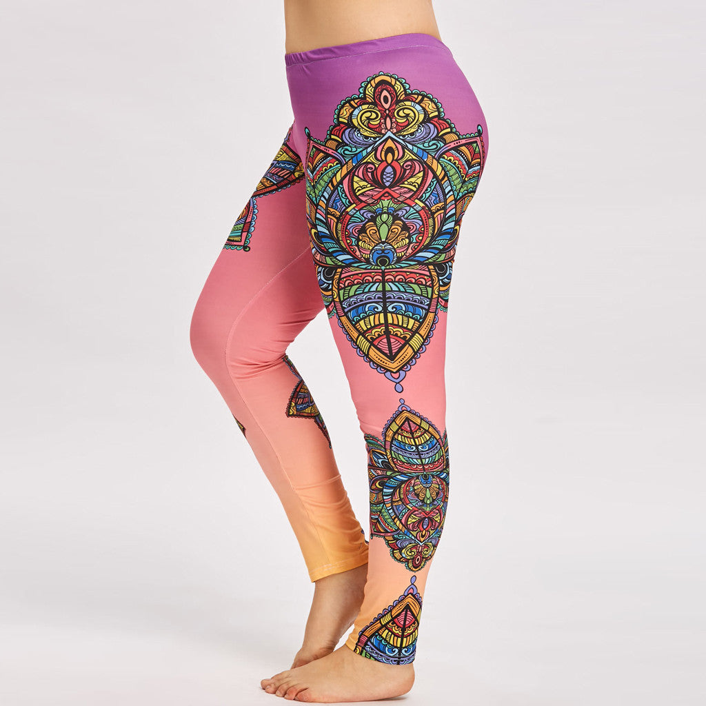 Printed yoga pants