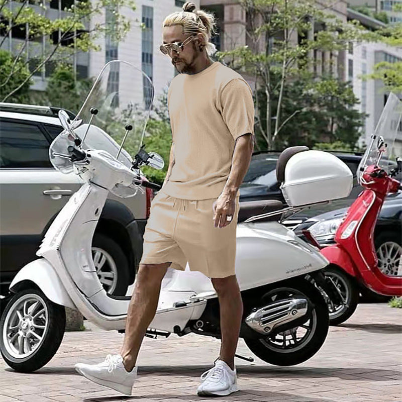 Men's Running Loose Casual Vacation Two-piece Suit