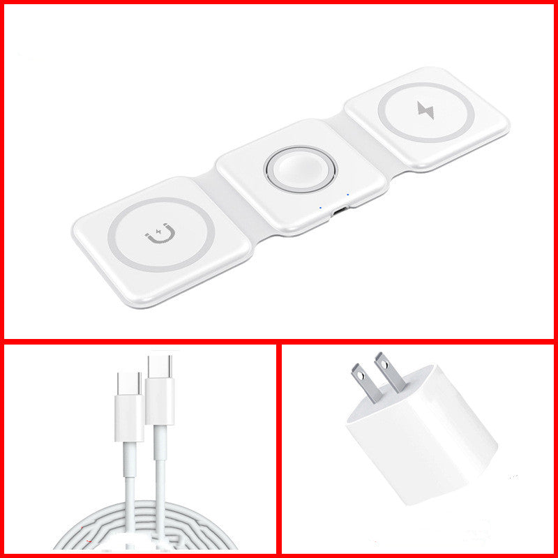 Home Fashion Minimalist Magnetic 3-in-1 Wireless Charger