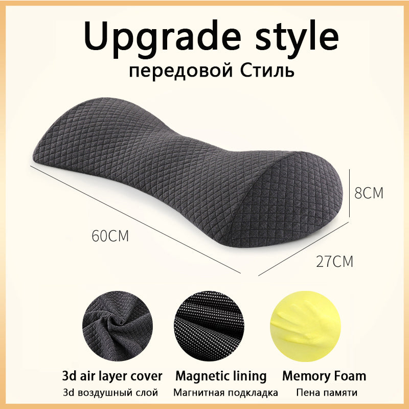 Pregnant Woman Sleeping On Bed To Support Lumbar Cushion