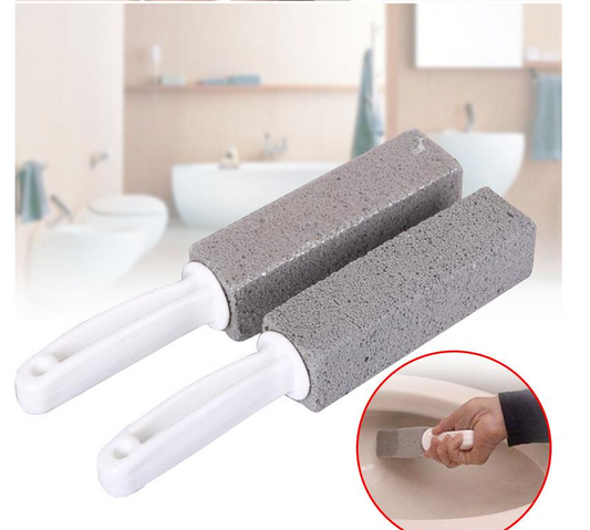 Portable Pumice Stone Water Toilet Bowl Cleaner Brush Wand Tile Sinks Bathtubs 360 Degrees Cleaning Tool