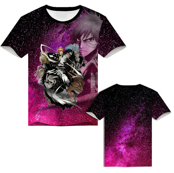 Kurosaki Ichigo Short Sleeve Hooded 3D Clothes Peripheral