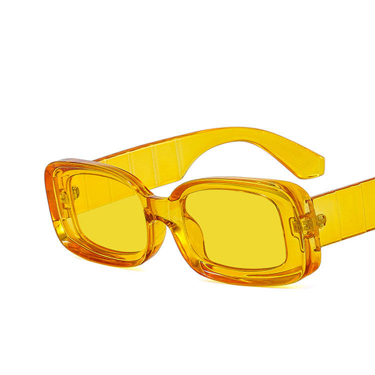 European And American Square Sunglasses Jelly Color Personality