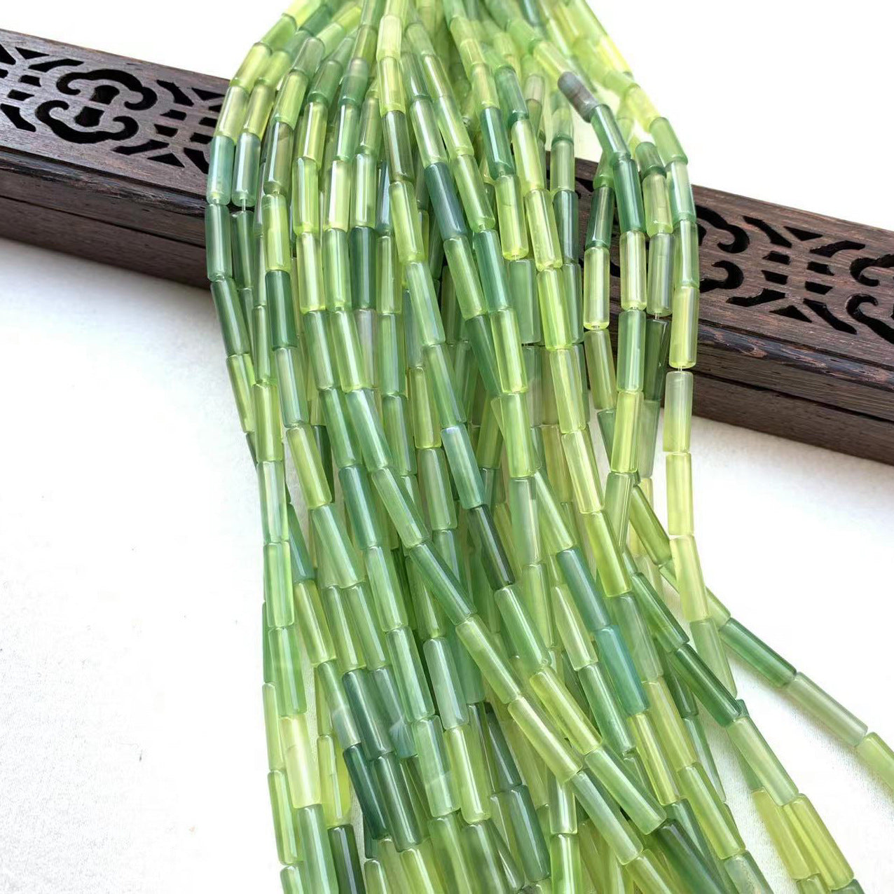 Natural Agate Tube Beaded Beaded Hairpin Headwear Handmade Diy Accessories