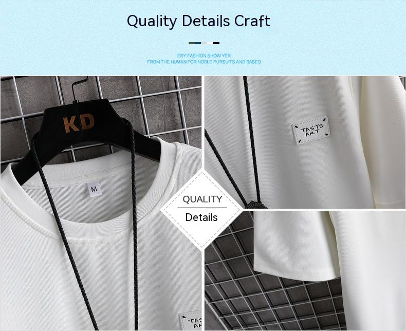 Suit Short Sleeve T-shirt Men's Summer