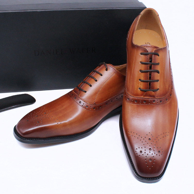 Japanese Classic Men's Business Casual Leather Shoes