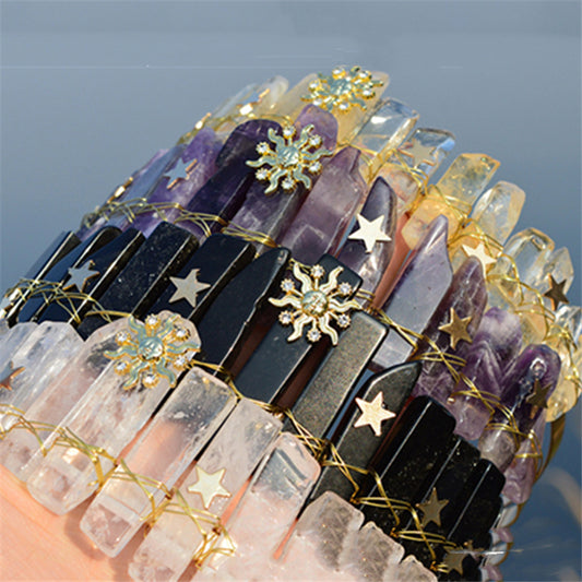 Natural Crystal Crown Hair Band