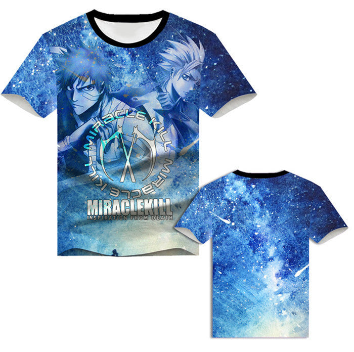 Kurosaki Ichigo Short Sleeve Hooded 3D Clothes Peripheral