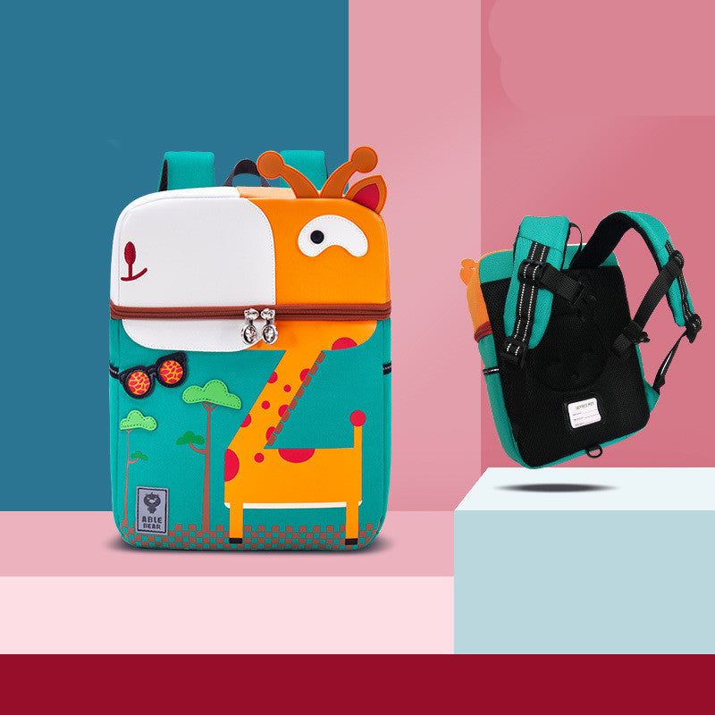 Cute Cartoon Kindergarten 5 Years Old Men And Women With Backpacks