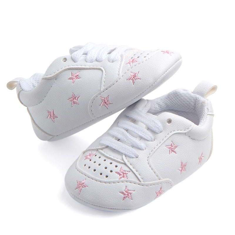 Sports Red Heart Five-star Baby's Shoes Toddler Shoes Soft Sole