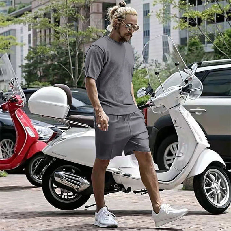 Men's Running Loose Casual Vacation Two-piece Suit