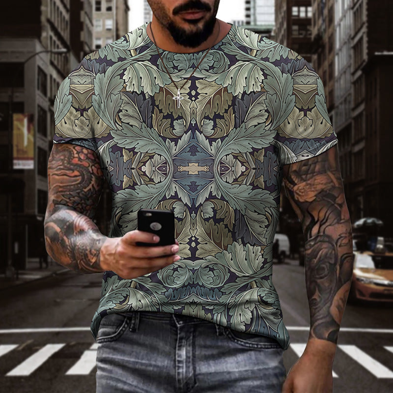 Plant Men And Women 3d T-Shirt Digital Printing Sports Short Sleeves