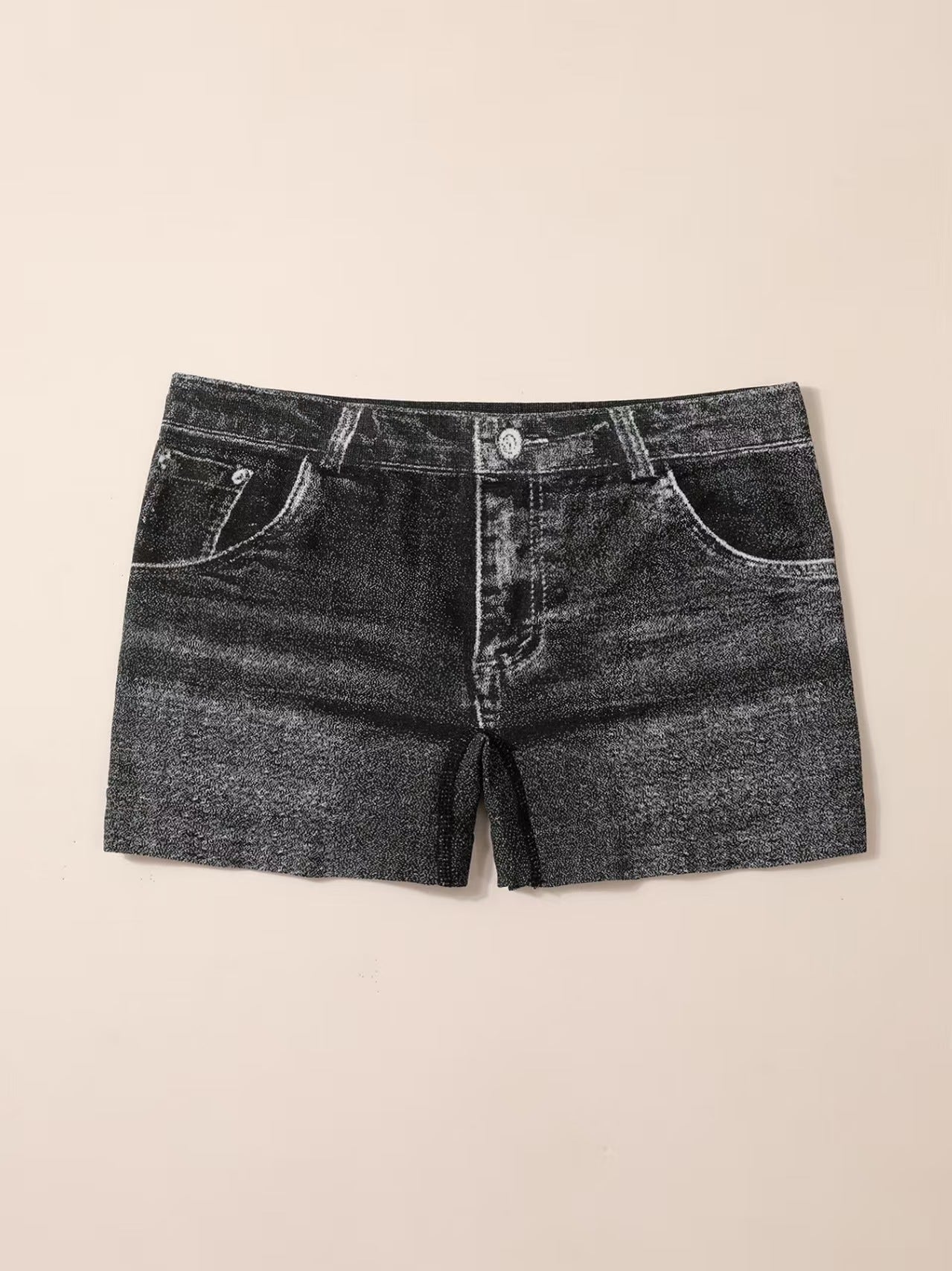 Women's Seamless Printed Denim Boxers