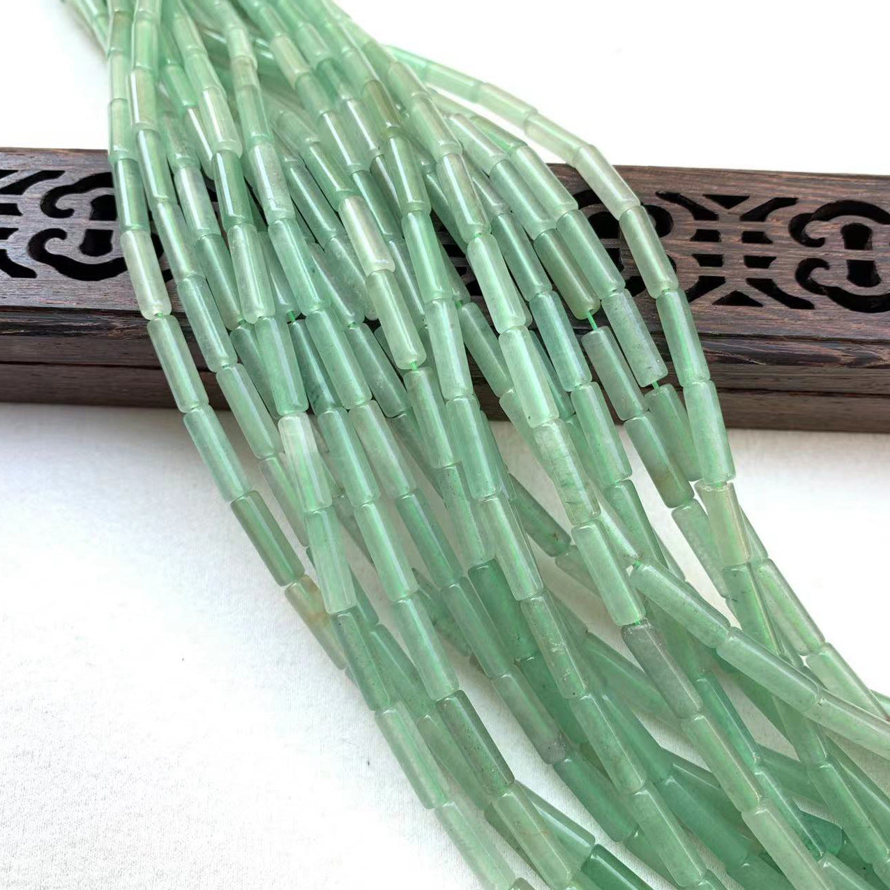 Natural Agate Tube Beaded Beaded Hairpin Headwear Handmade Diy Accessories