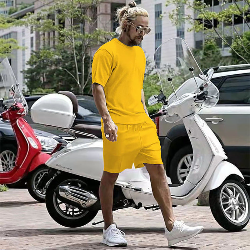 Men's Running Loose Casual Vacation Two-piece Suit