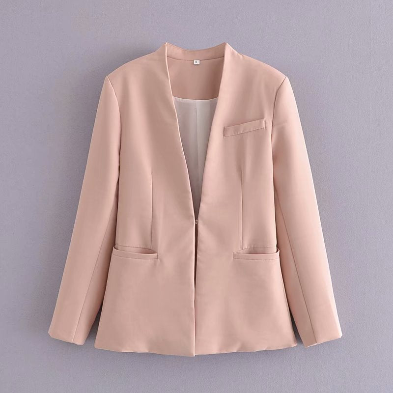 Spring And Summer Fashionable Color Small Suit Women Slim And Thin Texture Suit Jacket Tide