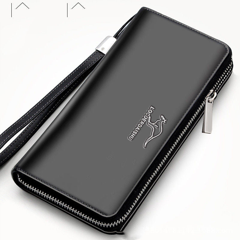 Multi-card slot large capacity zipper long bag