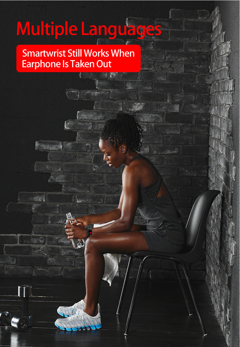 M1 Smart Bracelet Wireless Headset Heart Rate Bluetooth Calling Bracelet Two In One Music Bracelet Health Bracelet