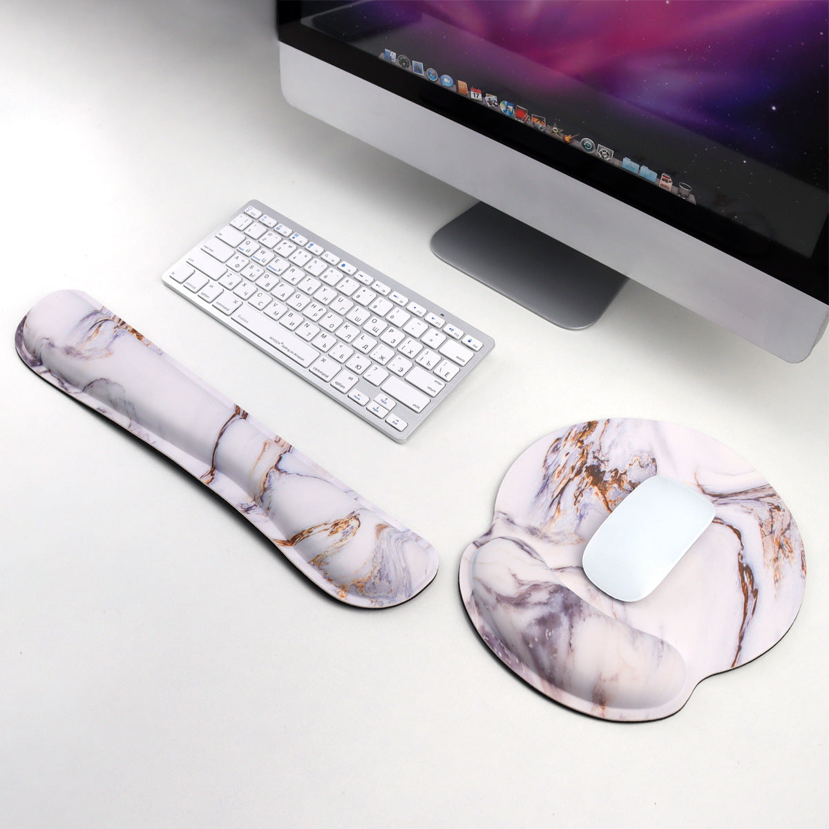 Keyboard Support Milk Silk Fabric Comfortable Feel Office
