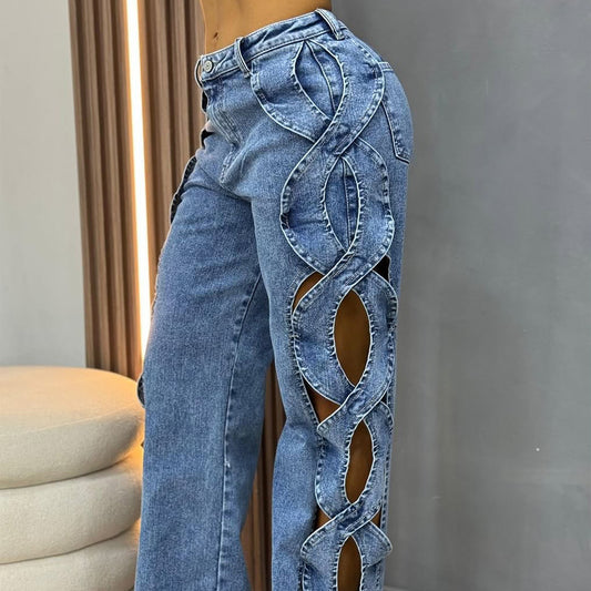Women's Side Hollow S Line Denim