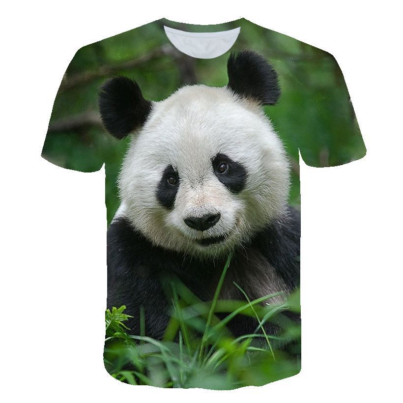 Summer New Children's T-shirt, Animal Panda 3D Digital Printing Casual And Comfortable T-shirt, Abundant Supply