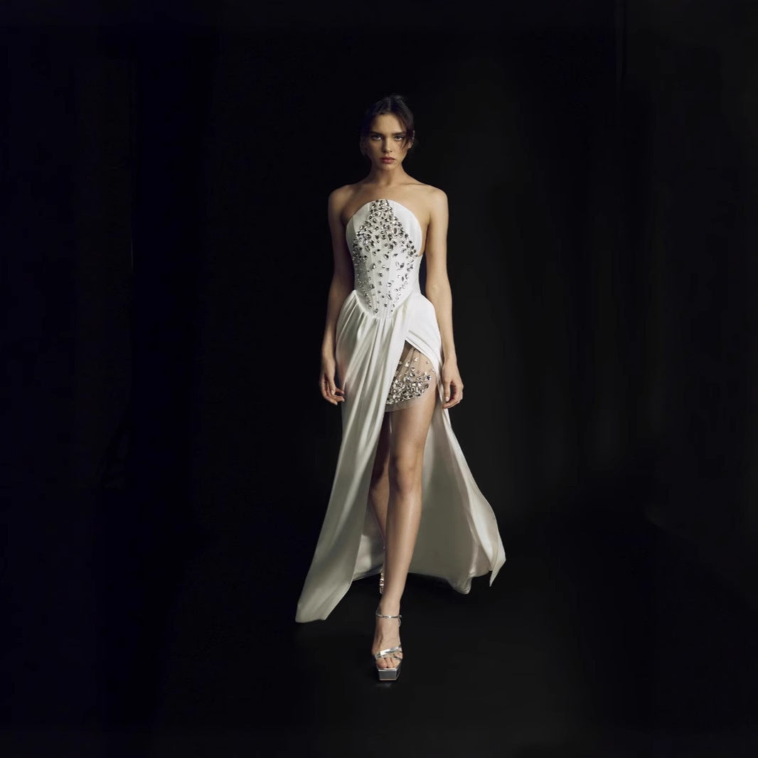 European And American Style Diamond Evening Dress