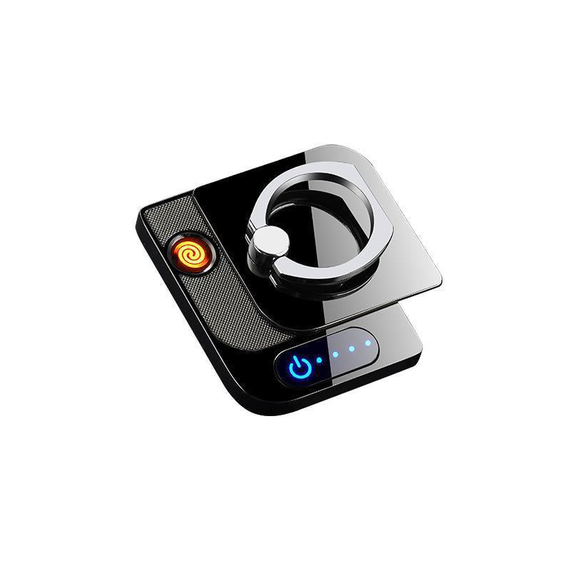 Fingerprint Sensor Touch Ignition Mobile Phone Holder Creative Usb Ring Buckle