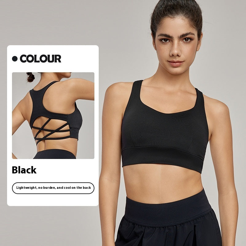 Cross Backless Bra Yoga Workout Top