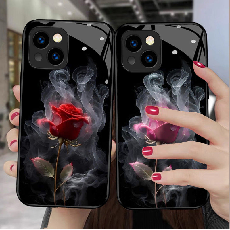 Smoked Red Rose Fashion Phone Case