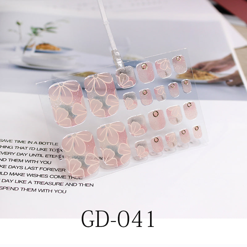 Stamping Removable French Foot Sticker For Nail Enhancement