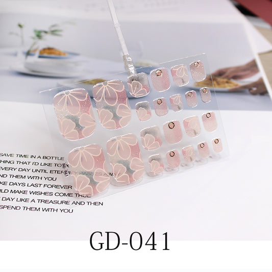 Stamping Removable French Foot Sticker For Nail Enhancement