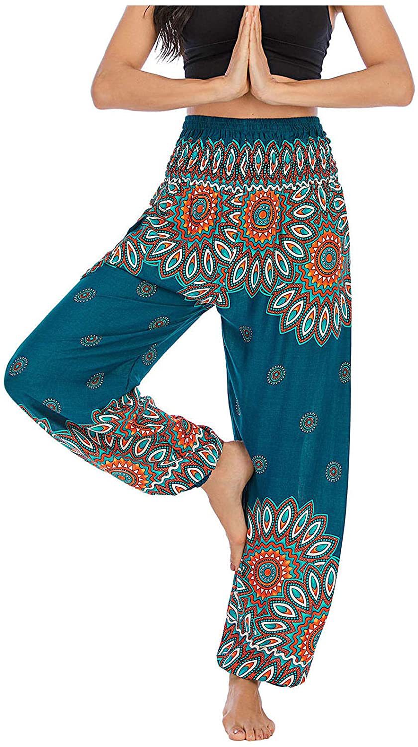 Digital Printed Casual Loose Yoga Pants
