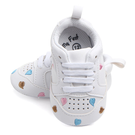 Sports Red Heart Five-star Baby's Shoes Toddler Shoes Soft Sole