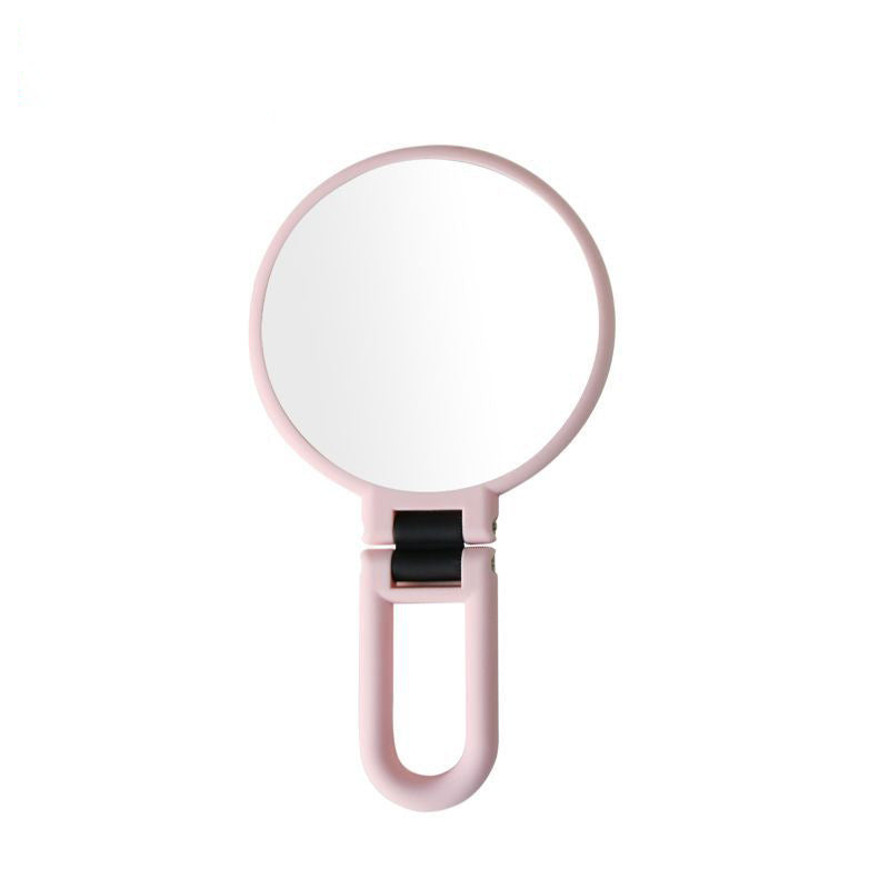 Girl Travel Outdoor Gadget Portable Handheld Double Mirror With 10x Magnification Effect Beauty High Clearness Makeup Mirror