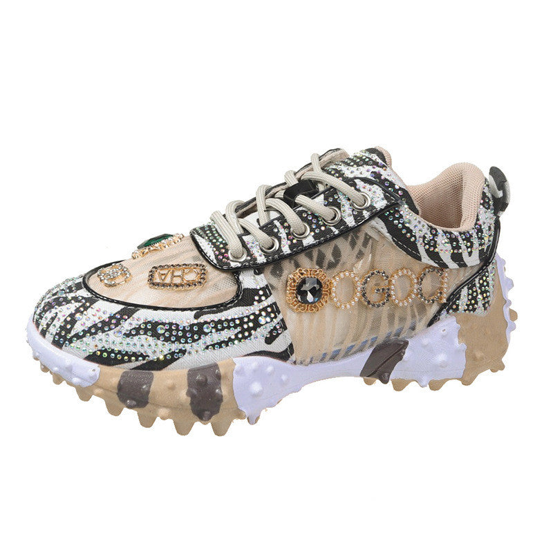 Casual Shoes With Elevated Letters