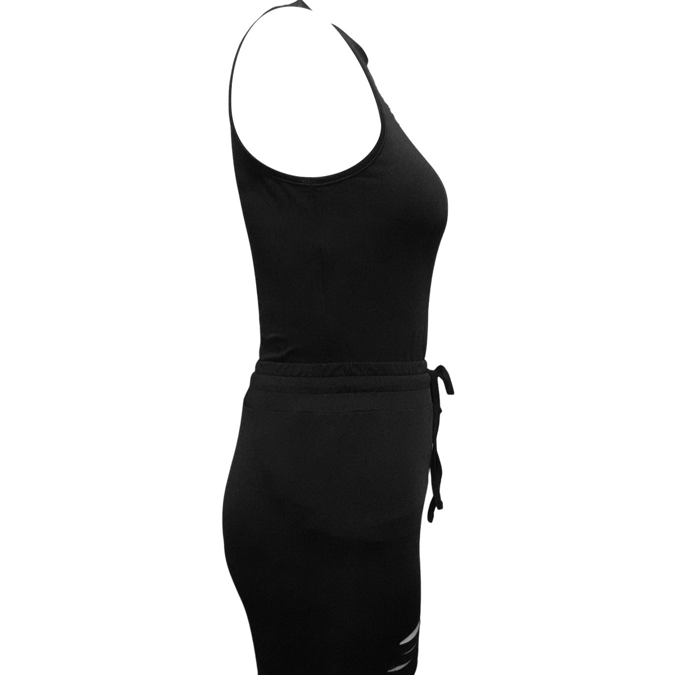 Women's Solid Color Cut Design Versatile Off Shoulder Top And Pants Set