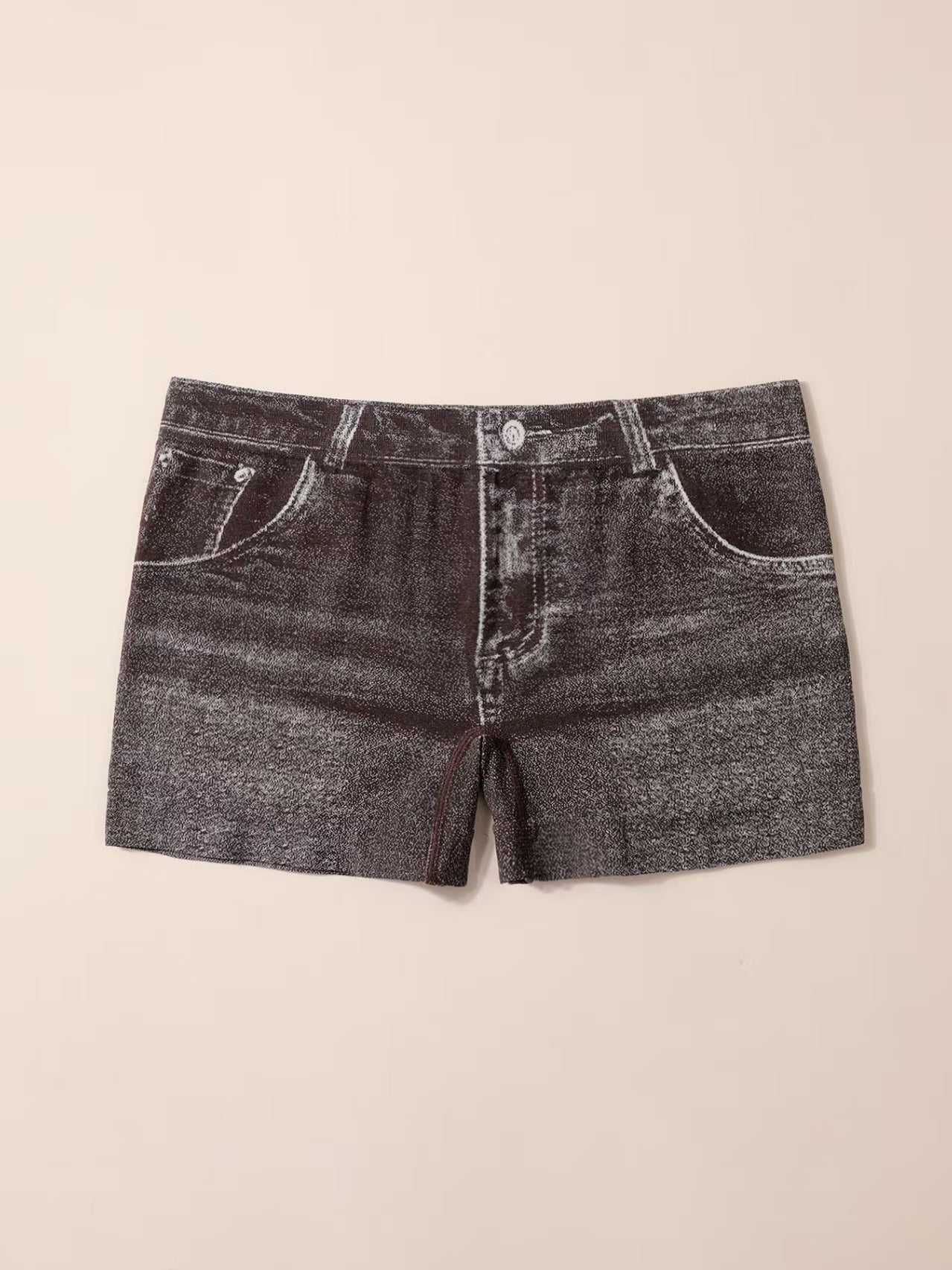 Women's Seamless Printed Denim Boxers