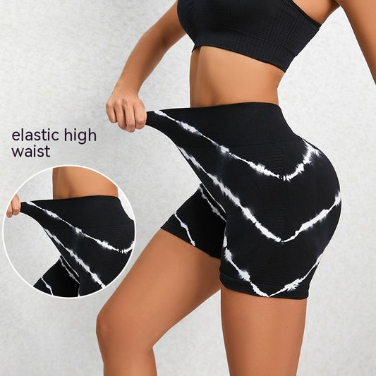 Seamless Tie-dye Yoga Pants Women's Summer High Waist Leggings