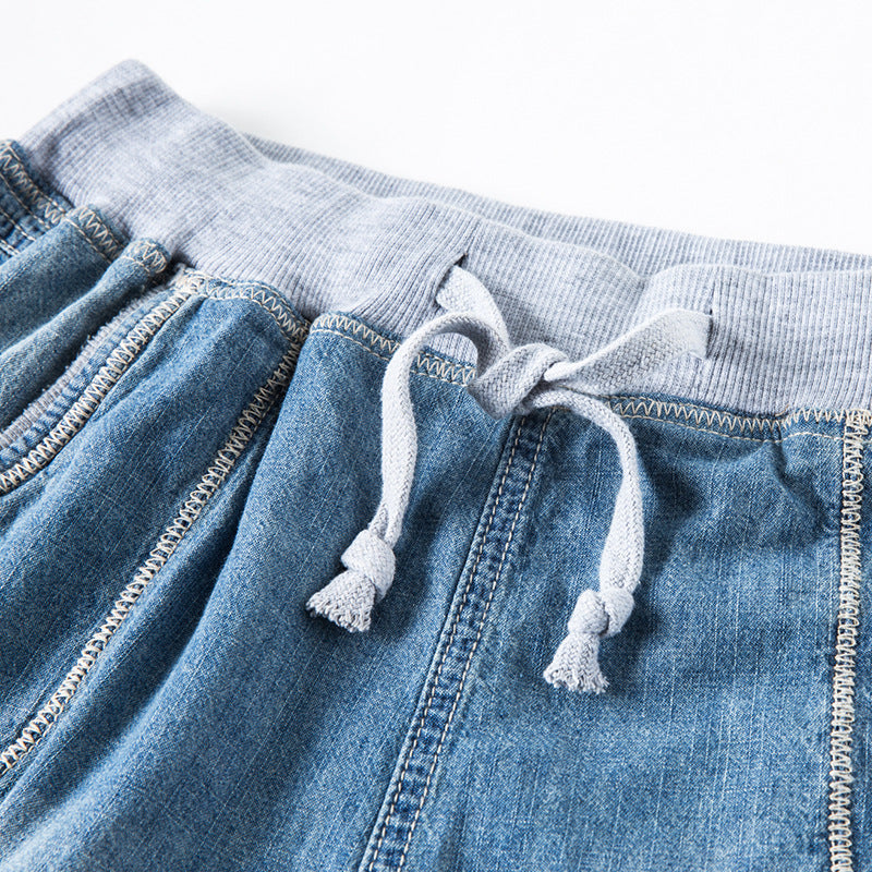 European And American Plus Size Women's Ribbed Jeans