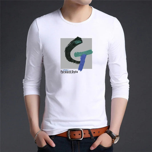 Men's Trendy Long Sleeve T-shirt Bottoming Shirt