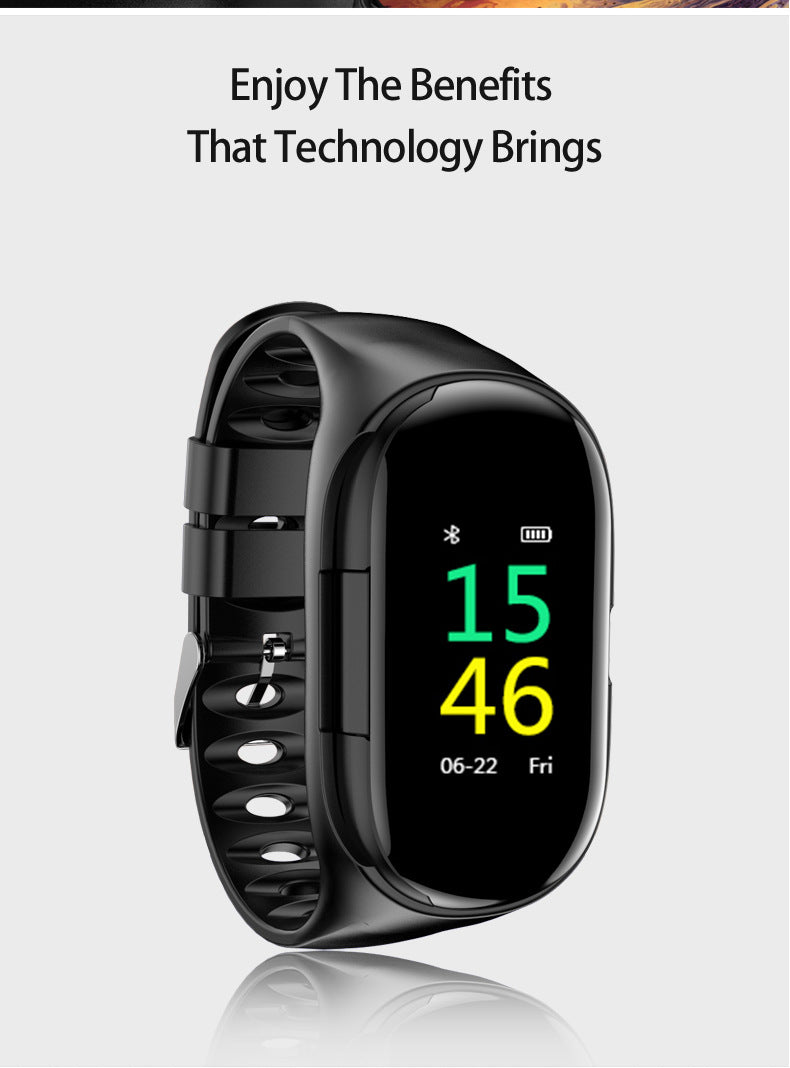 M1 Smart Bracelet Wireless Headset Heart Rate Bluetooth Calling Bracelet Two In One Music Bracelet Health Bracelet