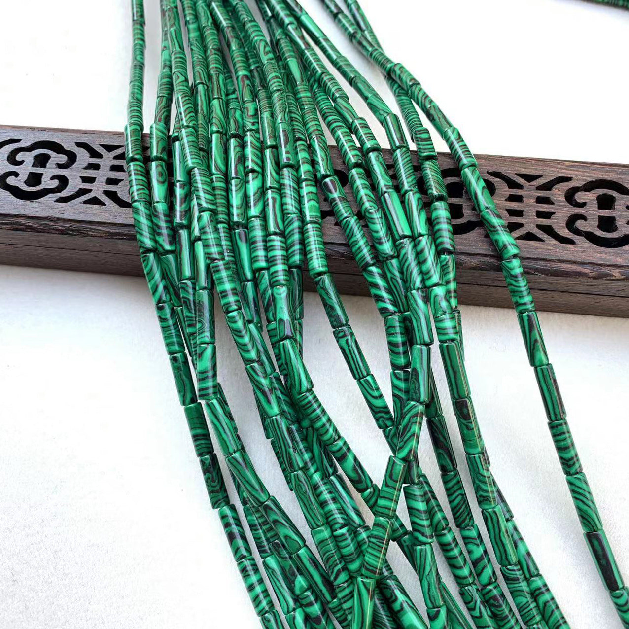 Natural Agate Tube Beaded Beaded Hairpin Headwear Handmade Diy Accessories