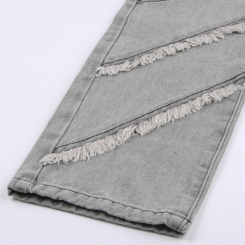 Trendy Three-dimensional Fringe Fashion Hip Lift Pants