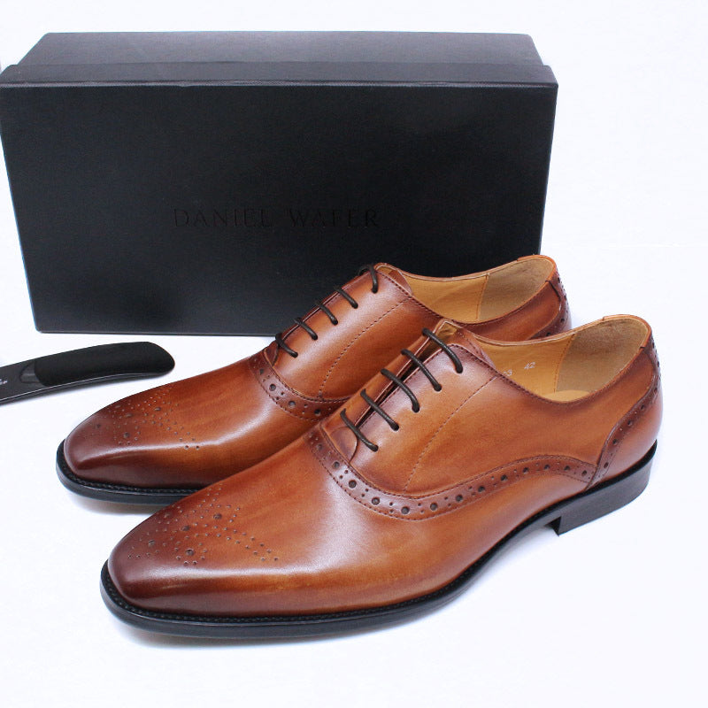 Japanese Classic Men's Business Casual Leather Shoes
