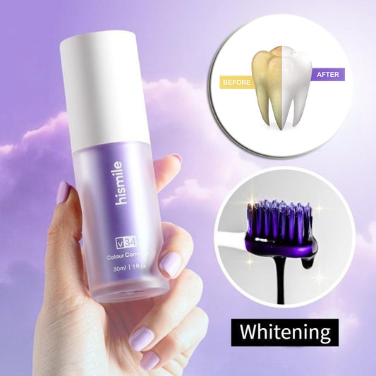 Purple Toothpaste Color Corrector Toothpaste For Teeth White Brightening Tooth Care Toothpaste Reduce Yellowing