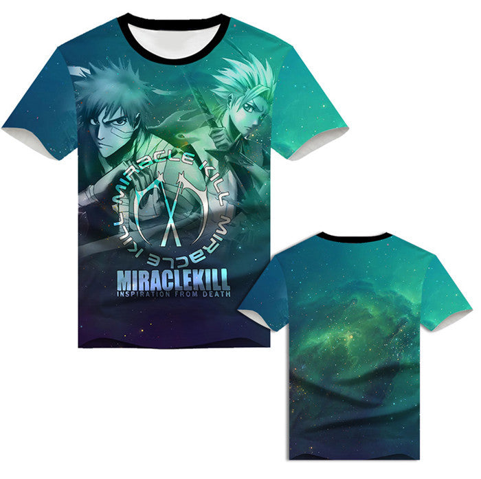 Kurosaki Ichigo Short Sleeve Hooded 3D Clothes Peripheral