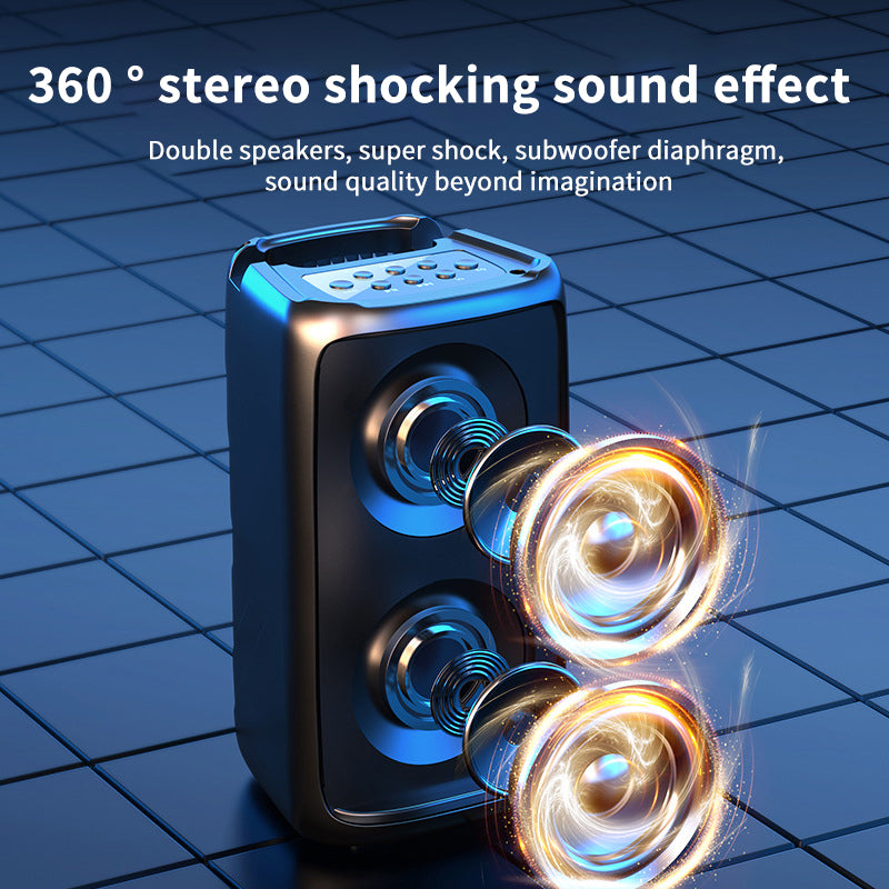 Home Lightweight Bluetooth Dual Subwoofer Speaker