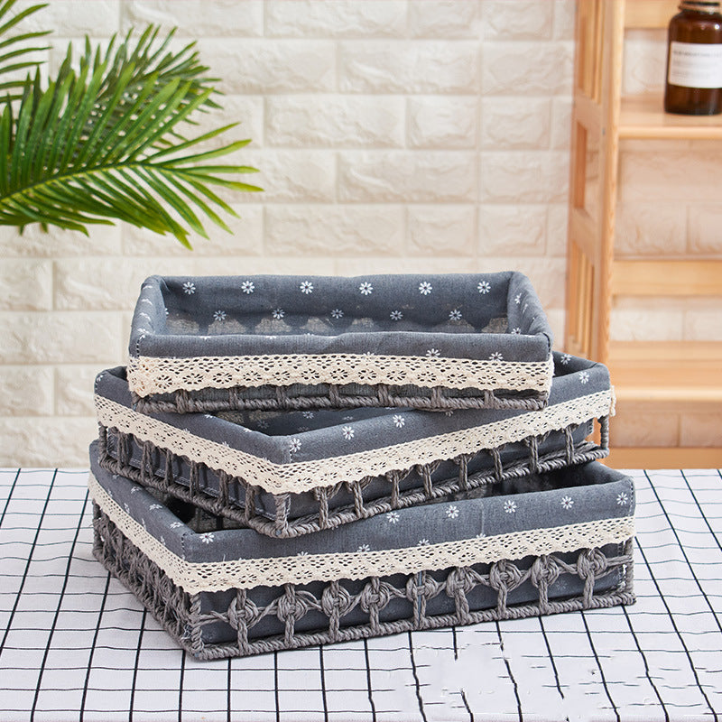 Fashion Creative Rattan Woven Storage Basket