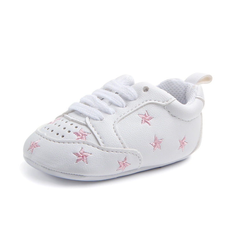 Sports Red Heart Five-star Baby's Shoes Toddler Shoes Soft Sole
